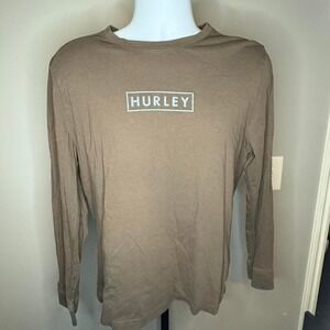 Hurley long sleeve shirt in brown